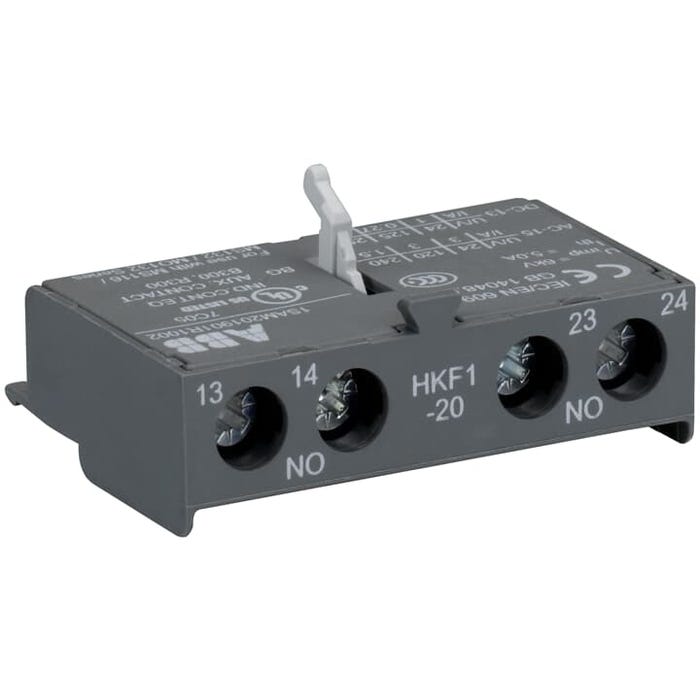 ABB. HKF1-20 Aux.-contact 2 NO, front mountin