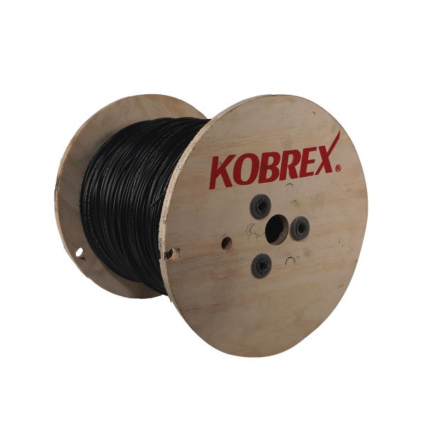 KOBREX. CABLE DE COBRE THW-LS  CAL. 6 AWG NEGRO - CARRETE 1000MTS