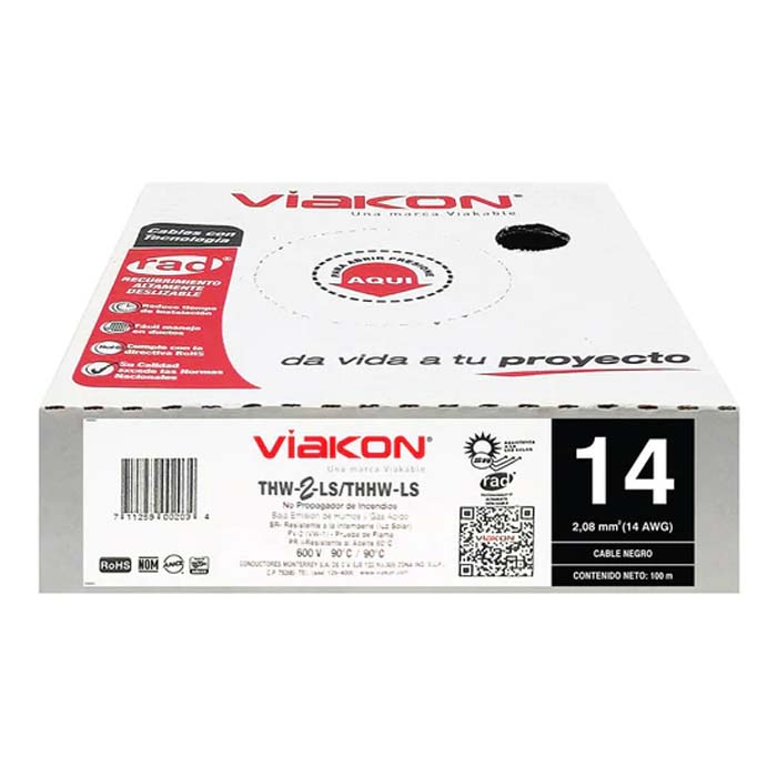 VIAKON. CAJA THW-LS 14 AWG