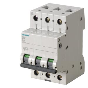SIEMENS .PASTILLA INTERRUPTOR PARA RIEL DIN 5SL 3X6A 6KA 250/440V