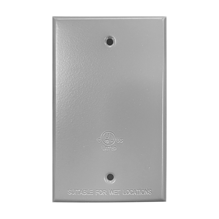 ARGOS. PLACA DE ALUMINIO GRIS PARA RECEPTACULO DUPLEX